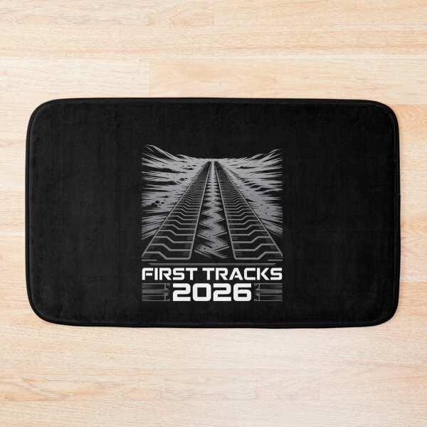 Item preview, First Tracks 2026 — Lunar Rover Tyre Tracks Moon Surface Space Tee V4 designed and sold by DarylWelsh2024.