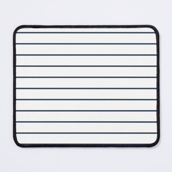 Item preview, White And Navy Horizontal Pinstripes Pattern designed and sold by pattern-archive.