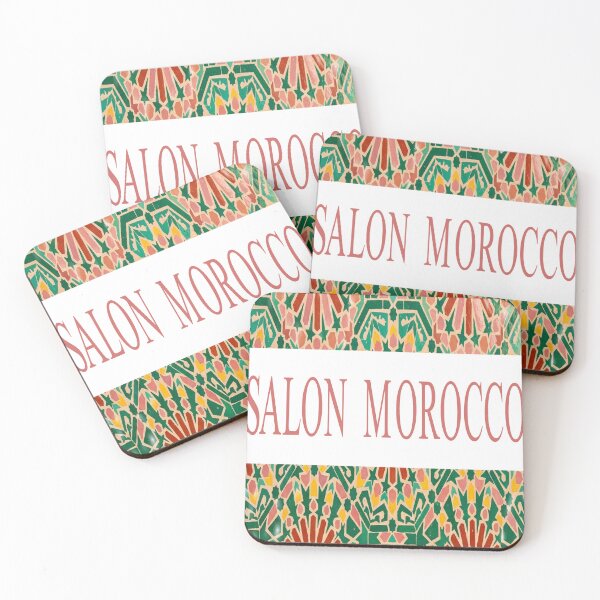 Item preview, Moroccan Living Room Design Poster with Text and Mosaic designed and sold by Amberlakhal.