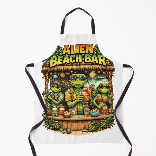 Item preview, Alien Beach Bar – Cosmic Tropical Party Vibes designed and sold by Antonrec86.