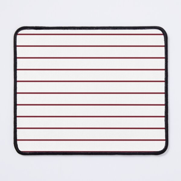 Item preview, White And Red Horizontal Pinstripes Pattern designed and sold by pattern-archive.