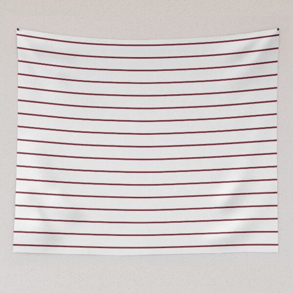 Item preview, White And Red Horizontal Pinstripes Pattern designed and sold by pattern-archive.
