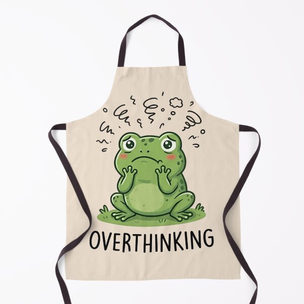 Item preview, Overthinking Frog – Cute Anxiety Meme Tee designed and sold by ZyxDes.