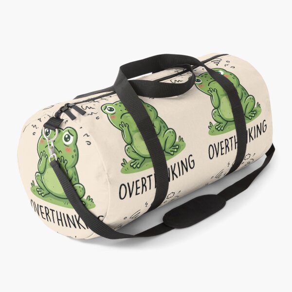 Item preview, Overthinking Frog – Cute Anxiety Meme Tee designed and sold by ZyxDes.
