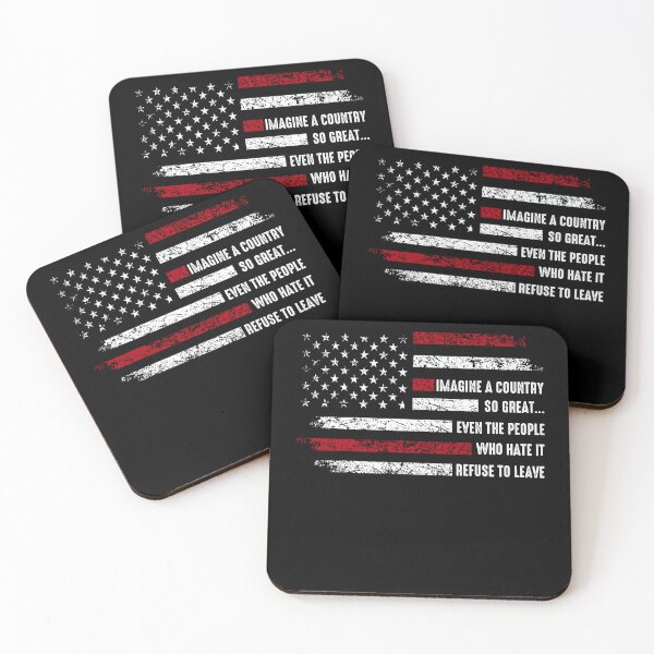 Item preview, Imagine A Country So Great Patriotic Flag Quote designed and sold by margamPagenberg.