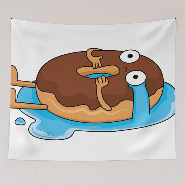 Item preview, Crying Donut Chocolate Humor Kawaii Crying Donut Funny Food Gift designed and sold by CLC54.