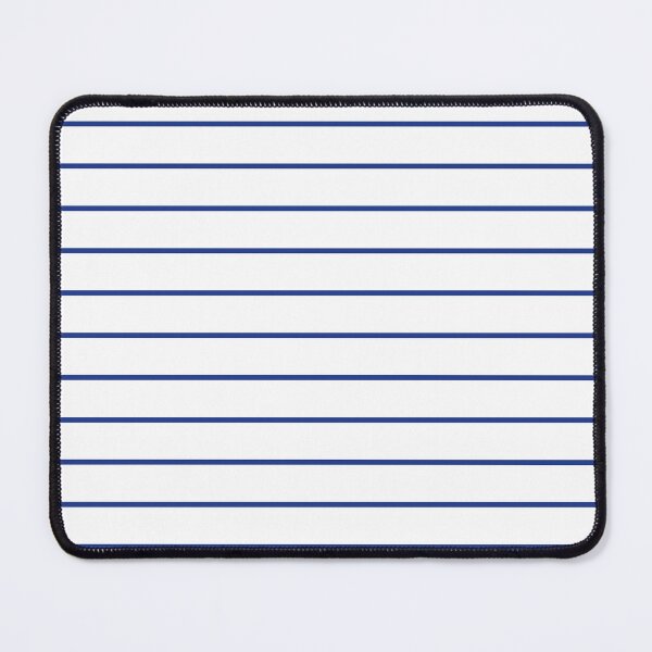 Item preview, White And Royal Blue Horizontal Pinstripes Pattern designed and sold by pattern-archive.