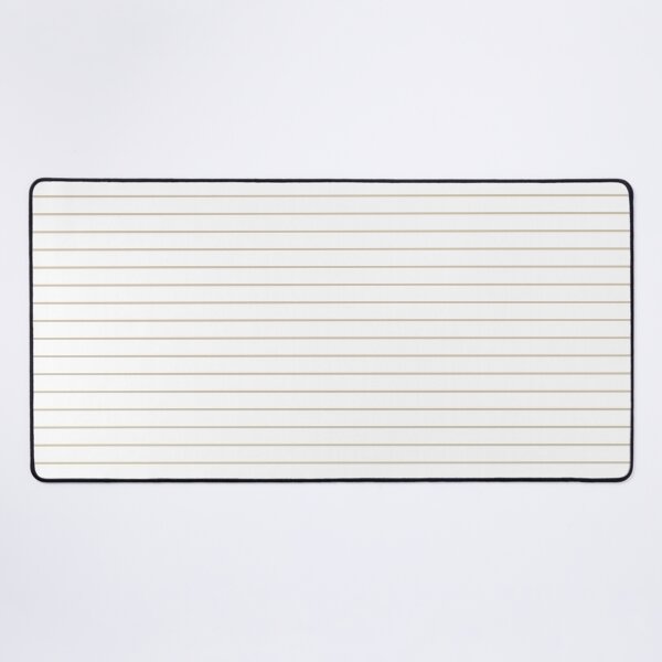 Item preview, White And Sand Horizontal Pinstripes Pattern designed and sold by pattern-archive.