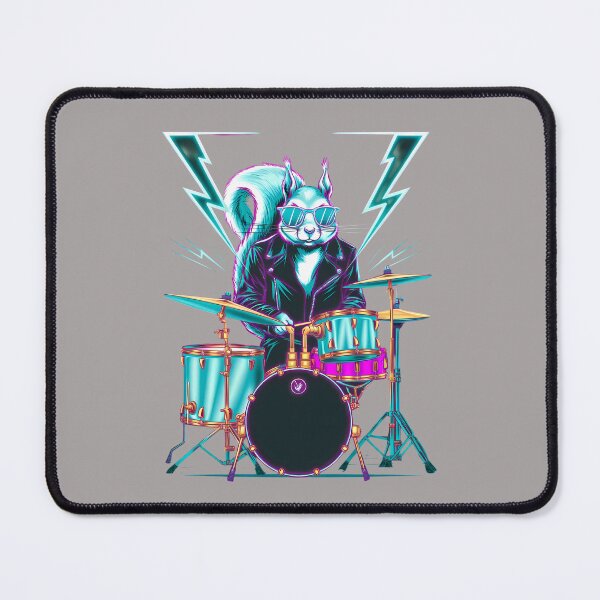 Item preview, Cosmic Squirrel Drummer Rhythm S Life - World Music Day Tribute Design designed and sold by Art-Arcade6.