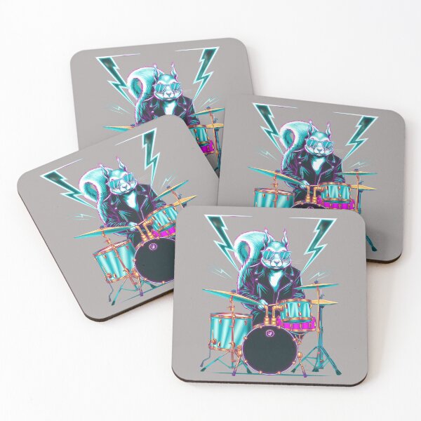 Item preview, Cosmic Squirrel Drummer Rhythm S Life - World Music Day Tribute Design designed and sold by Art-Arcade6.