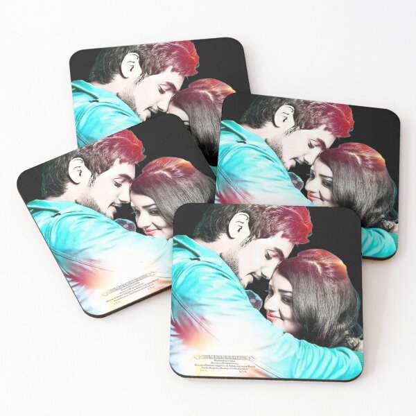 Item preview, Romantic Couple Embrace - Colorful Digital Art designed and sold by DesertFlowArt.