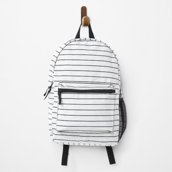 Item preview, White And Slate Horizontal Pinstripes Pattern designed and sold by pattern-archive.