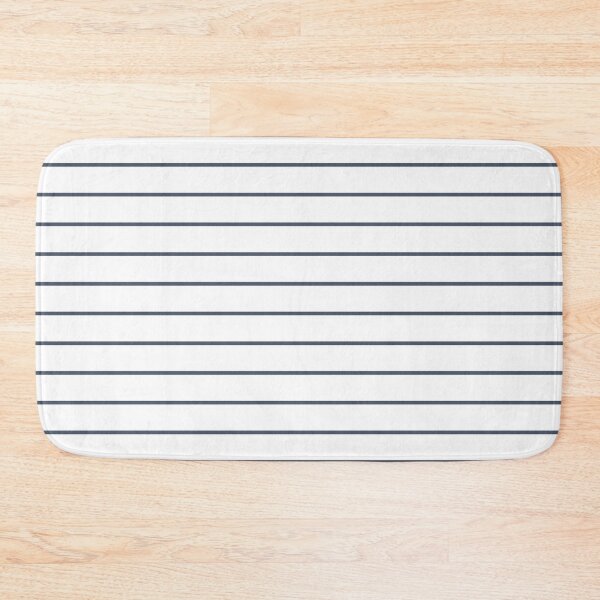 Item preview, White And Slate Horizontal Pinstripes Pattern designed and sold by pattern-archive.