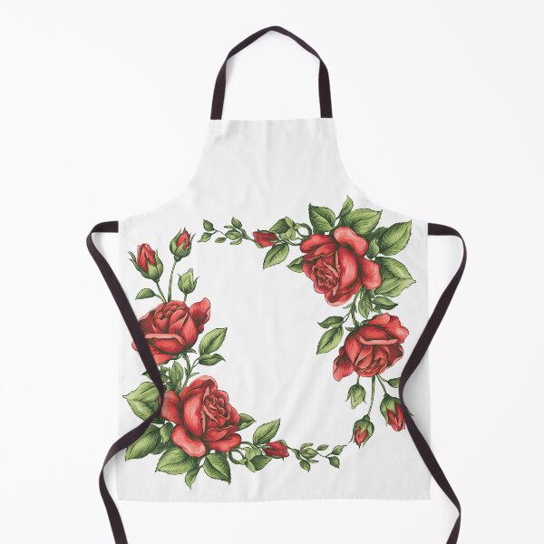 Item preview, Red Rose Wreath Frame - Elegant Romantic Floral Art Print designed and sold by DesignArtist.ia.