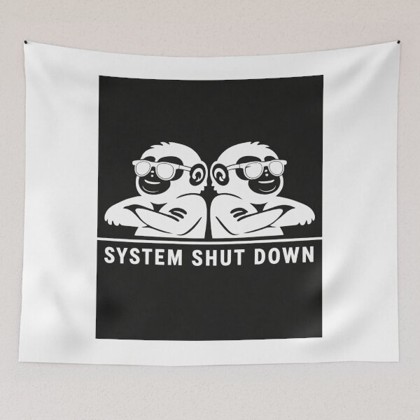 Item preview, System Shut Down Monkeys Funny Design designed and sold by Low Battery Society.