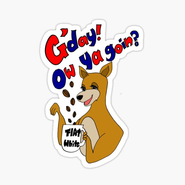 here-is-the-g-day-ow-ya-goin-sticker-for-sale-by-yurilee-redbubble