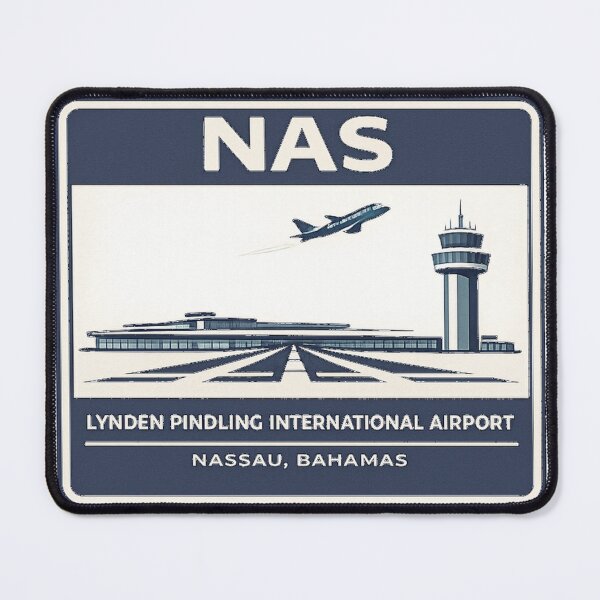 Item preview, NAS Nassau Airport Sticker Magnet Bahamas Aviation Design designed and sold by CLOUTKULT.