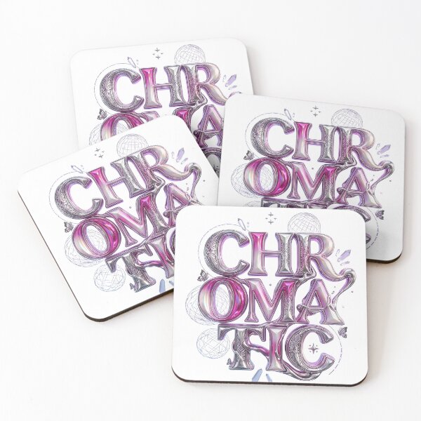 Item preview, Chromatic Iridescence Chrome Aesthetic - Cyberpink Luxury  Main Tag: designed and sold by Benbera.