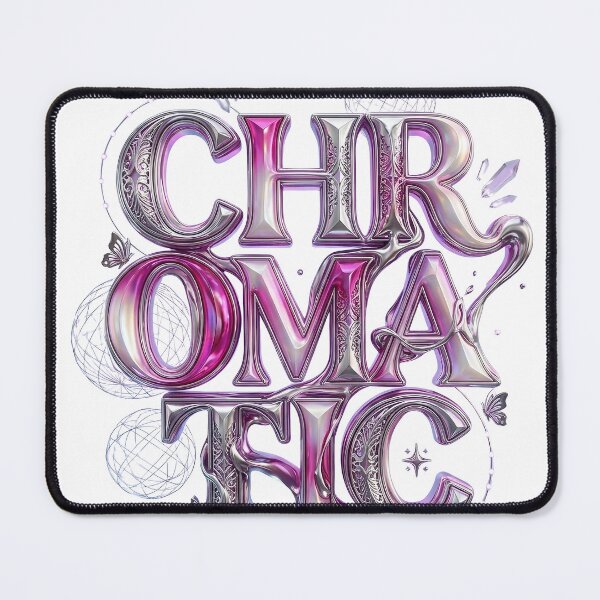 Item preview, Chromatic Iridescence Chrome Aesthetic - Cyberpink Luxury  Main Tag: designed and sold by Benbera.