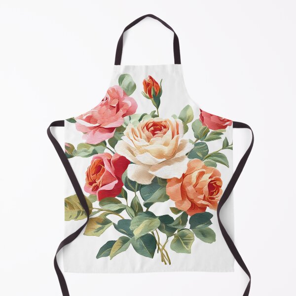 Item preview, Pink Peach Coral Rose Bouquet - Elegant Romantic Floral Art Print designed and sold by DesignArtist.ia.