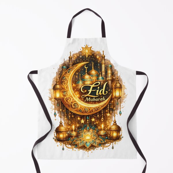 Item preview, Eid Mubarak Islamic Festival T-Shirt Crescent Moon Lantern Muslim Celebration Design designed and sold by Nixora.