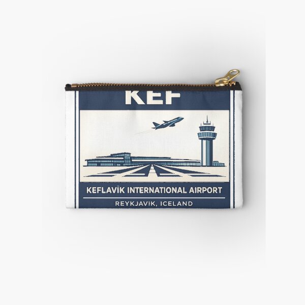 Item preview, KEF Keflavik Airport Sticker Magnet Iceland Aviation Design designed and sold by CLOUTKULT.