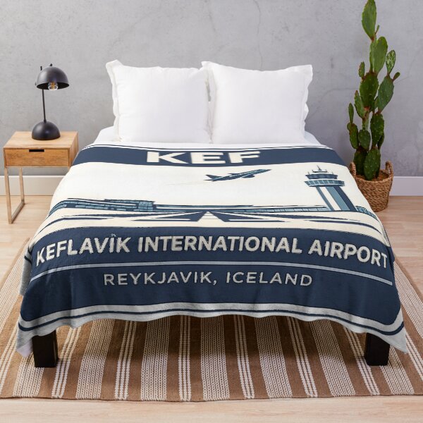 Item preview, KEF Keflavik Airport Sticker Magnet Iceland Aviation Design designed and sold by CLOUTKULT.
