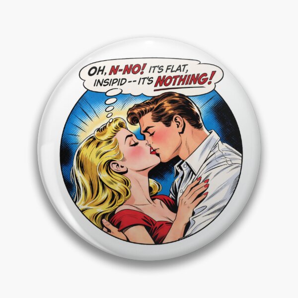 Item preview, Pop Art Retro Comic Kiss Humor Design Couples Audience designed and sold by RickE.