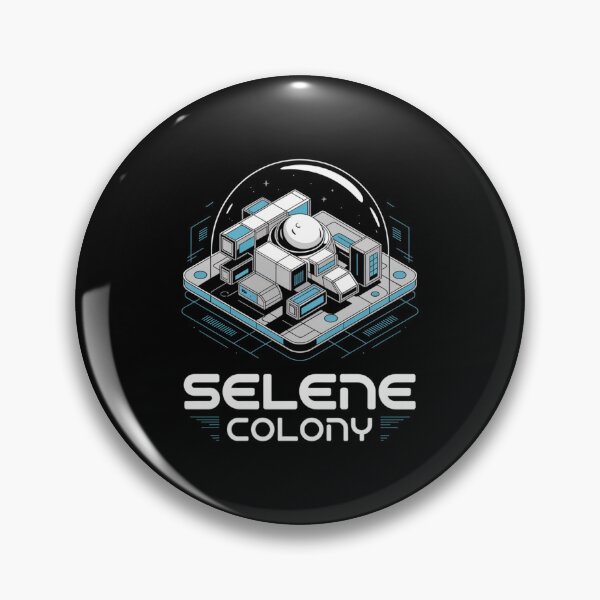Item preview, Selene Colony — Modular Lunar Base Dome Isometric Blueprint Space Tee V2 designed and sold by DarylWelsh2024.