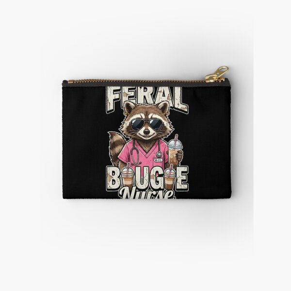 Item preview, Funny Raccoon Nurse Feral Bougie Iced Coffee Nursing designed and sold by Start with INGz.