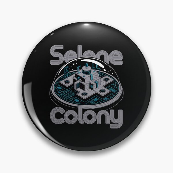 Item preview, Selene Colony — Modular Lunar Base Dome Isometric Blueprint Space Tee V3 designed and sold by DarylWelsh2024.