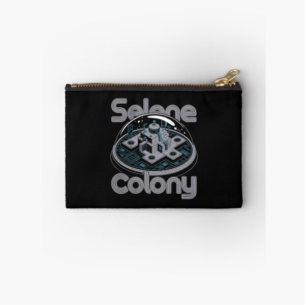 Item preview, Selene Colony — Modular Lunar Base Dome Isometric Blueprint Space Tee V3 designed and sold by DarylWelsh2024.