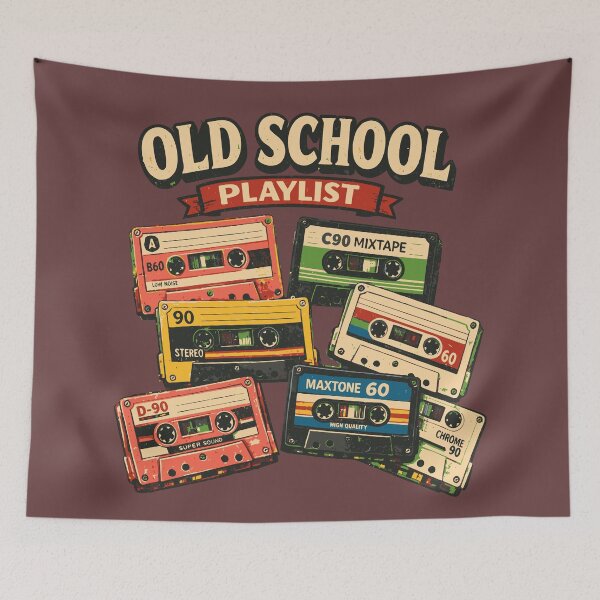 Item preview, 80s design for Women 90s Old School Playlist Cassette Tape Graphic 80s Music Concert  designed and sold by Colorfulman.