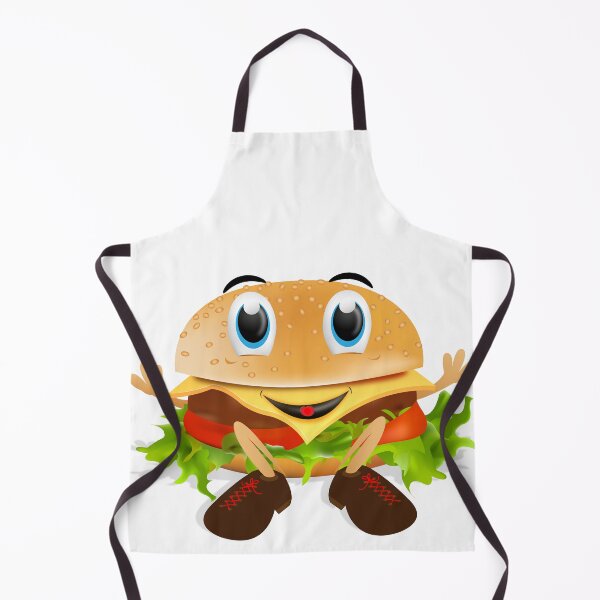 Item preview, Kawaii Smiling Blue-Eyed Cheeseburger Funny Food Gift designed and sold by CLC54.