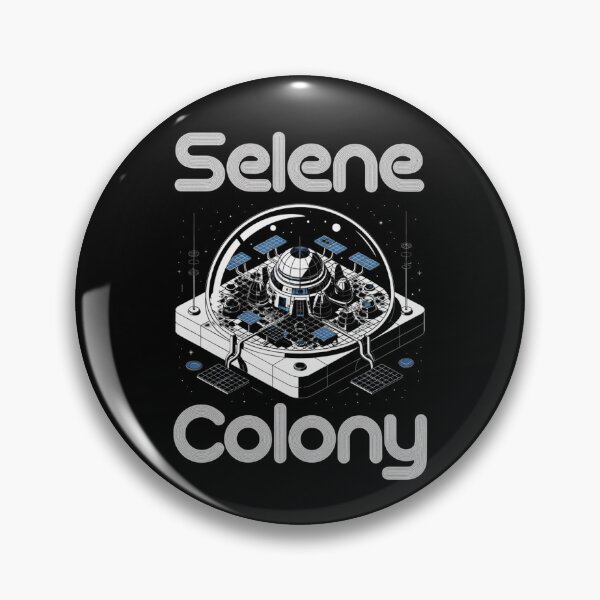 Item preview, Selene Colony — Modular Lunar Base Dome Isometric Blueprint Space Tee V4 designed and sold by DarylWelsh2024.