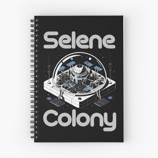Item preview, Selene Colony — Modular Lunar Base Dome Isometric Blueprint Space Tee V4 designed and sold by DarylWelsh2024.