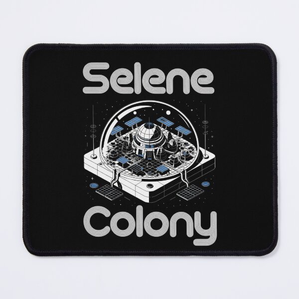 Item preview, Selene Colony — Modular Lunar Base Dome Isometric Blueprint Space Tee V4 designed and sold by DarylWelsh2024.