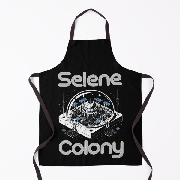 Item preview, Selene Colony — Modular Lunar Base Dome Isometric Blueprint Space Tee V4 designed and sold by DarylWelsh2024.