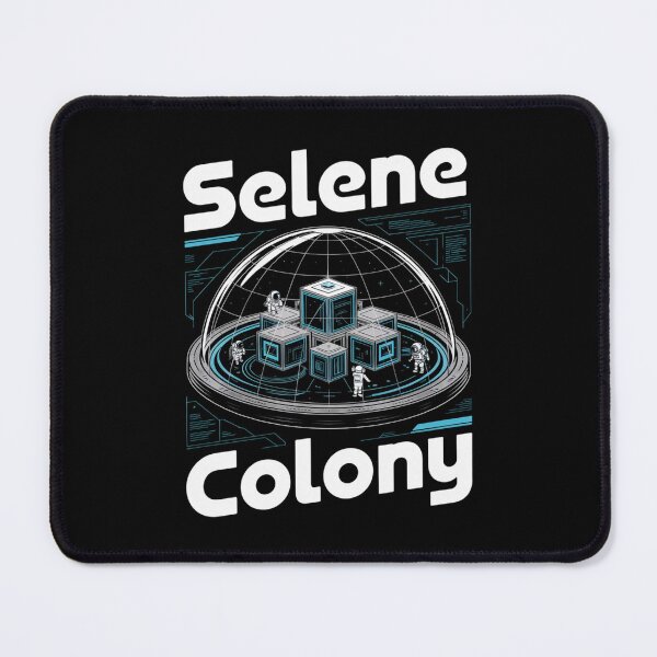 Item preview, Selene Colony — Modular Lunar Base Dome Isometric Blueprint Space Tee V6 designed and sold by DarylWelsh2024.