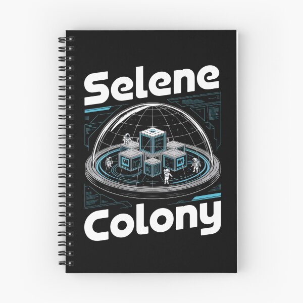 Item preview, Selene Colony — Modular Lunar Base Dome Isometric Blueprint Space Tee V6 designed and sold by DarylWelsh2024.
