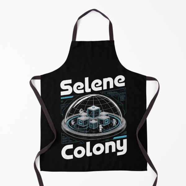 Item preview, Selene Colony — Modular Lunar Base Dome Isometric Blueprint Space Tee V6 designed and sold by DarylWelsh2024.