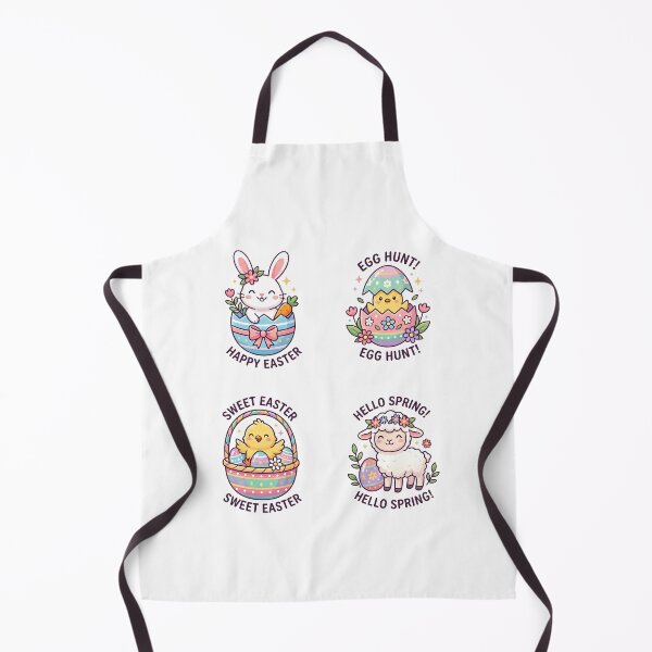 Item preview, Cute Kawaii Easter Bunny, Chick, Lamb, and Egg Hunt Art designed and sold by dreephic22.