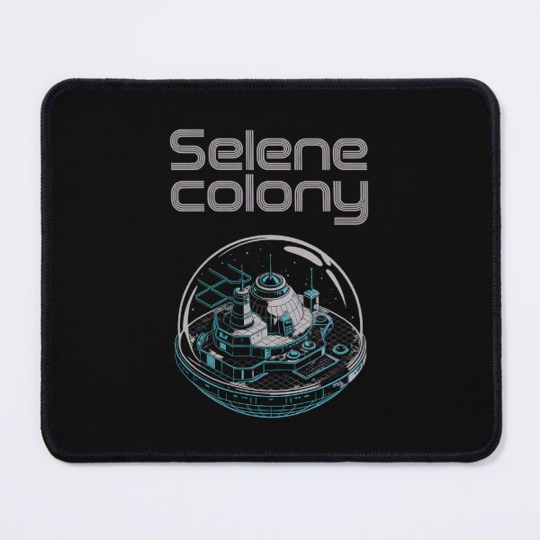 Item preview, Selene Colony — Modular Lunar Base Dome Isometric Blueprint Space Tee V7 designed and sold by DarylWelsh2024.
