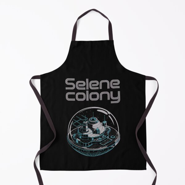 Item preview, Selene Colony — Modular Lunar Base Dome Isometric Blueprint Space Tee V7 designed and sold by DarylWelsh2024.