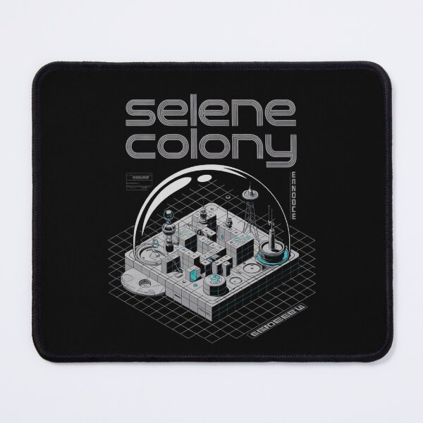 Item preview, Selene Colony — Modular Lunar Base Dome Isometric Blueprint Space Tee V8 designed and sold by DarylWelsh2024.