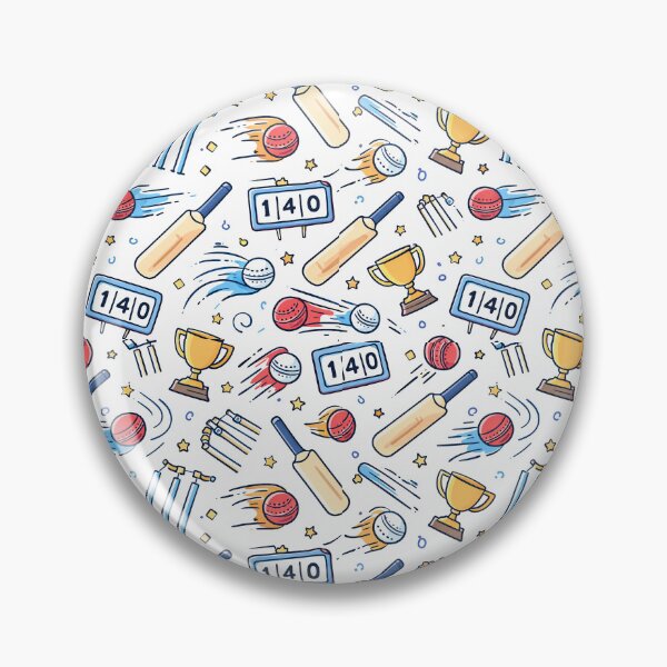 Item preview, Cricket Doodle Pattern | Sports Seamless Design | Cricket Lover Gift Idea designed and sold by MeghDesigns.