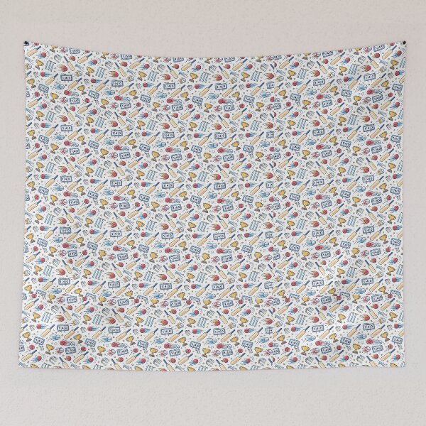 Item preview, Cricket Doodle Pattern | Sports Seamless Design | Cricket Lover Gift Idea designed and sold by MeghDesigns.