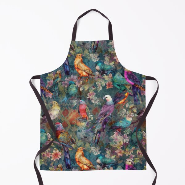 Item preview, Vibrant Tropical Avian Watercolor Garden Tapestry designed and sold by pinkal.