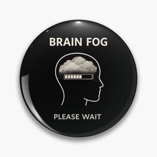 Item preview, Brain Fog Please Wait Shirt – Funny Mental Fog Design – Minimal Loading Brain designed and sold by Tropivaro.
