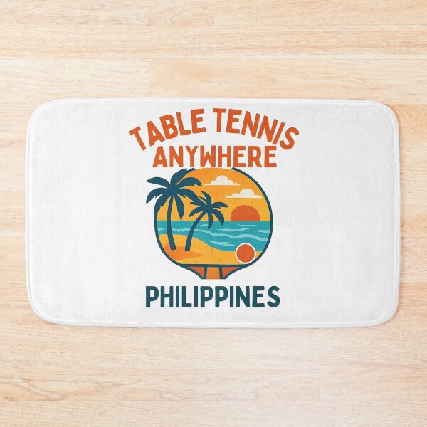 Item preview, Philippines Table Tennis Anywhere Retro Beach Sunset Ping Pong Gift T-Shirt designed and sold by OhMyPingCo.